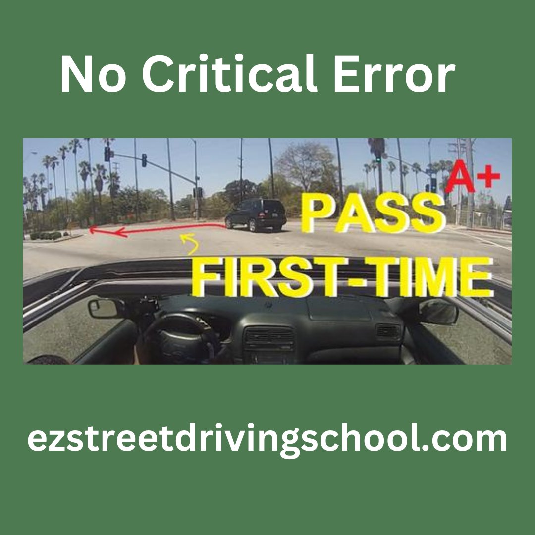 No Critical Driving Errors-How to pass DMV road test