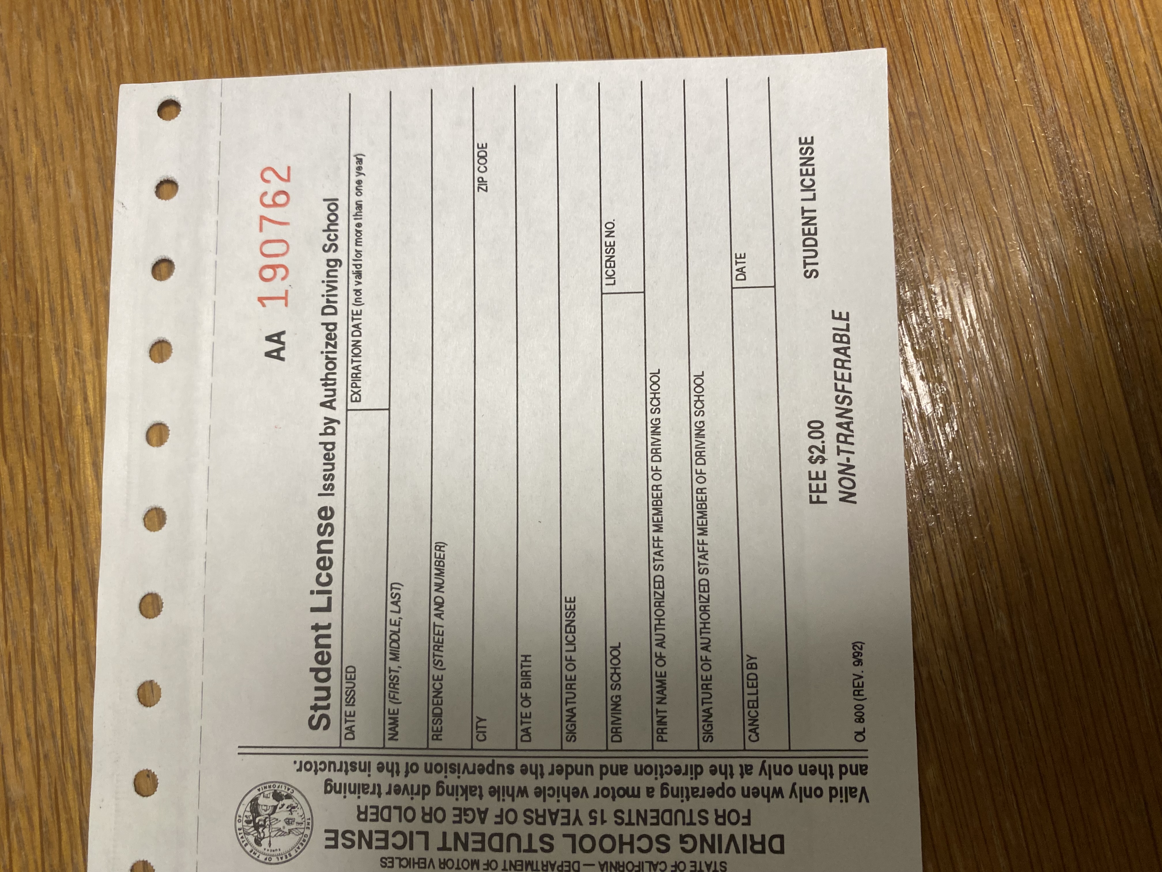 No permit No problem, Student License Issued by Authorized Driving School